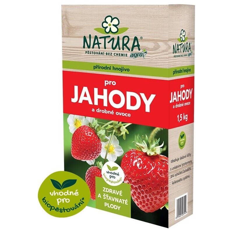 NATURA org.hnojivo pro jahody - 1,5 kg