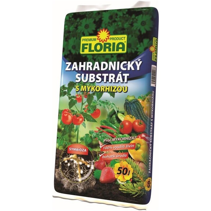 Zahradnický substrát FLORIA s mykorhizou 50l