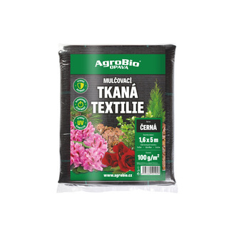 Tkaná AGROBIO textilie 1,6x5 m černá