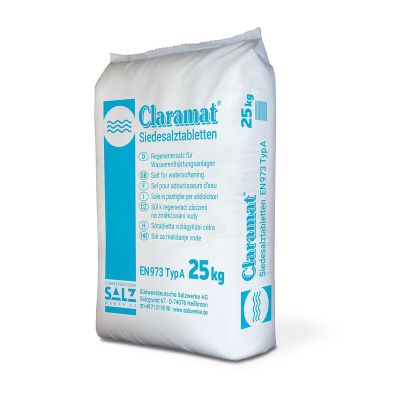 Solné tablety kulaté Claramat - 25 kg