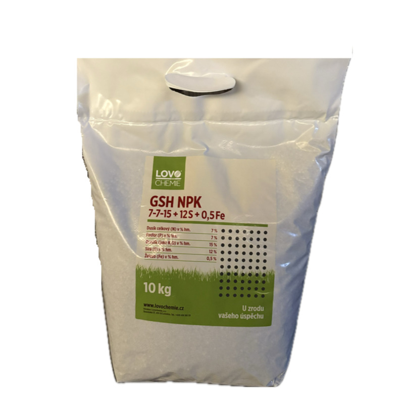 NPK - 10 kg (7-7-15+S) trávník podzim pytel AGT 