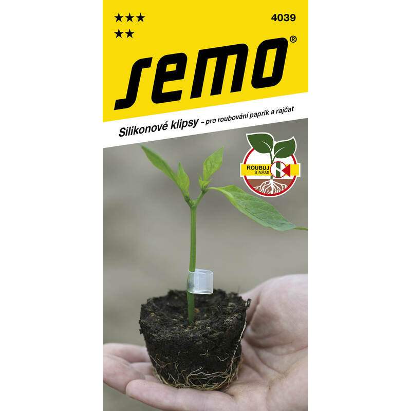 Klipsy silikonové na roubování pro papriky a rajčata
